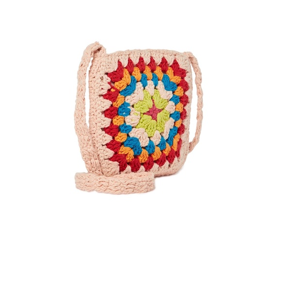 Woman’s Festival Crochet Granny Square Crossbody Bag - Picture 4 of 8